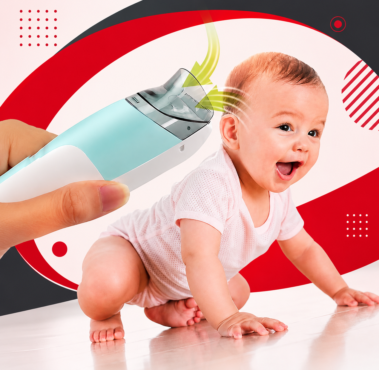 👶آلة الحلاقة الذكية والآمنة للأطفال